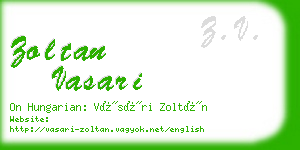 zoltan vasari business card